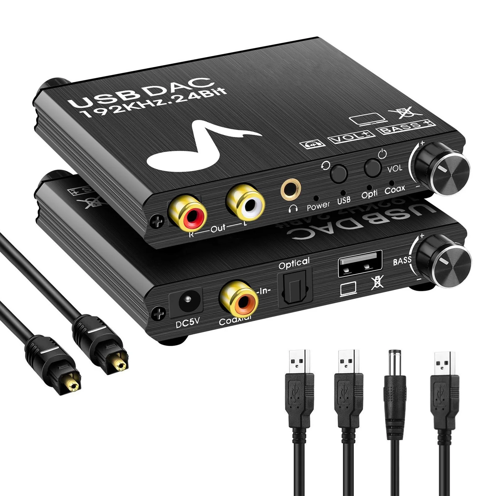 24bit ЦАП цифро-аналоговый R/L аудио конвертер оптический Toslink SPDIF коаксиальный RCA 3 5