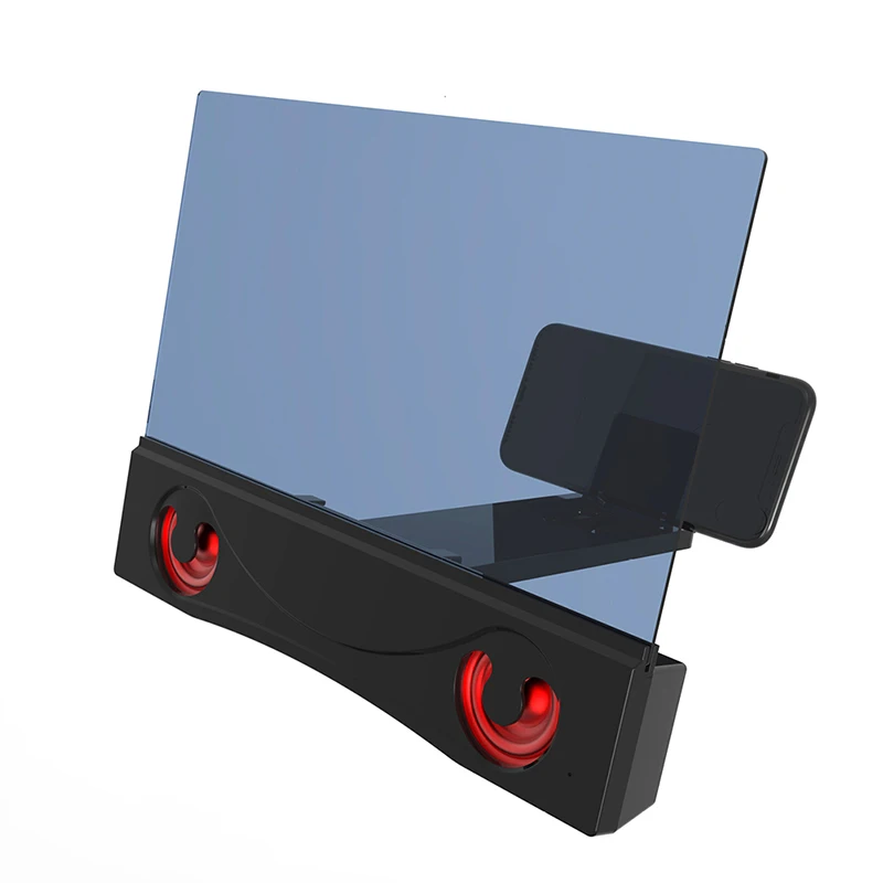 

12in 3D Screen Amplifier Mobile Phone Screen Video Magnifier with Bluetooth Speaker DQ-Drop