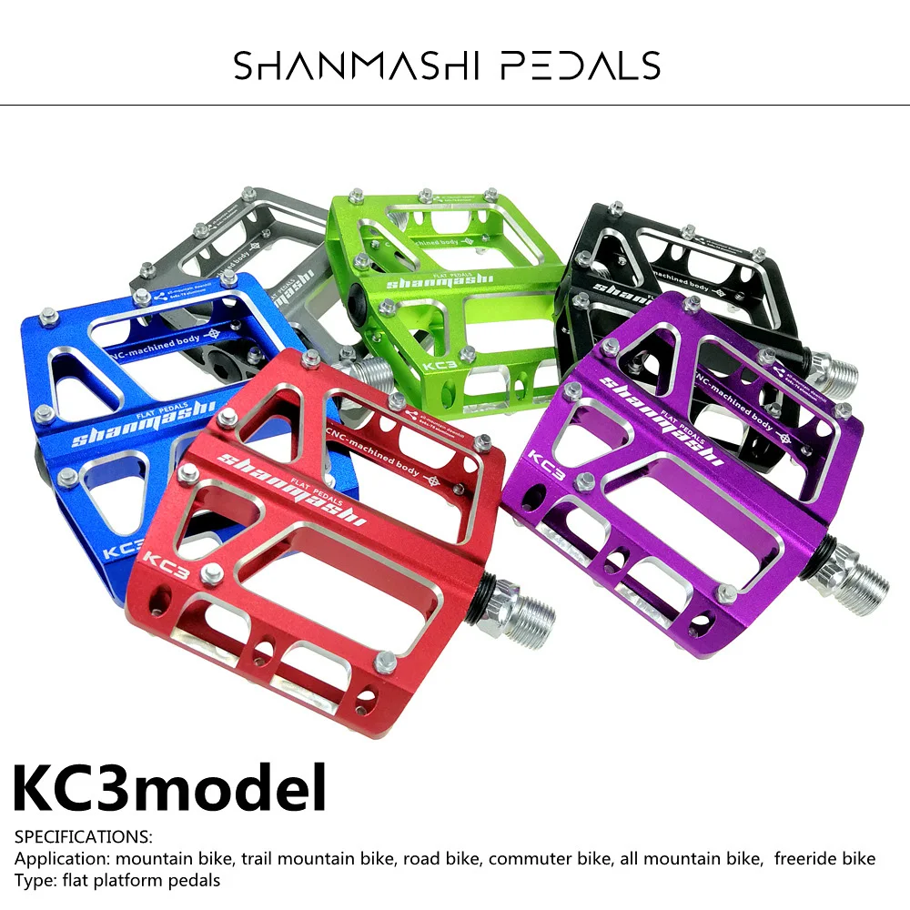 

Aluminum alloy CNC process ultralight mountain bike pedal bicycle wide and comfortable non-slip pedal bicycle accessories
