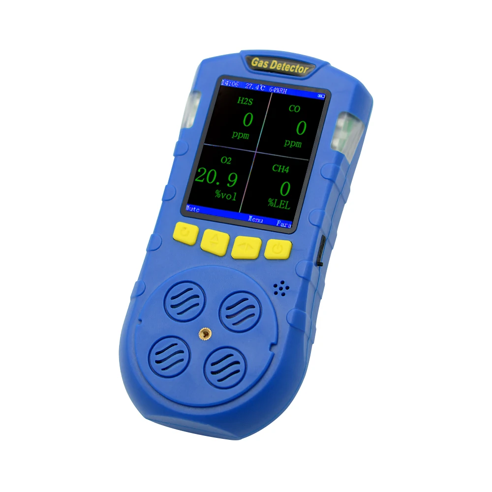 

Best Quality Portable Biogas Analyzer LPG CH4 CO2 H2S O2 CO 4 in 1 multi gas detector