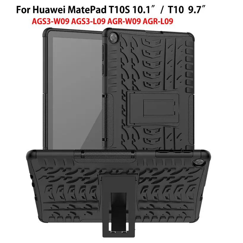 

For Huawei MatePad SE T10 Case for MatePad T10s Case Fundas Shockproof 2 in 1 Hybrid Rugged Armor Stand Tablet Cover Coque