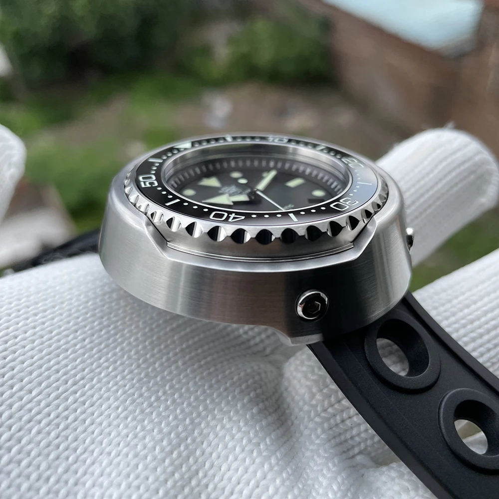 للبيع ساعة يد رجالية مقاومة للماء مقاس كبير من الصلب المقاوم للصدأ 1000 متر من Steelالغوص NH35 ساعة يد ميكانيكية أوتوماتيكية من الياقوت قطعة واحدة
