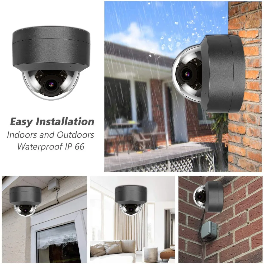Новая совместимая с Hikvision 5MP камера безопасности наружная 5 MP видео наблюдения купольная ip-камеры с питанием по PoE HD