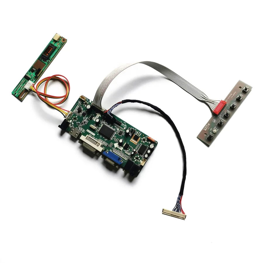 

For LTN154X1/LTN154X3/LTN154XA LVDS 30-Pin Screen 1CCFL VGA+DVI M.NT68676 Display Controller Board DIY Kit 1280*800
