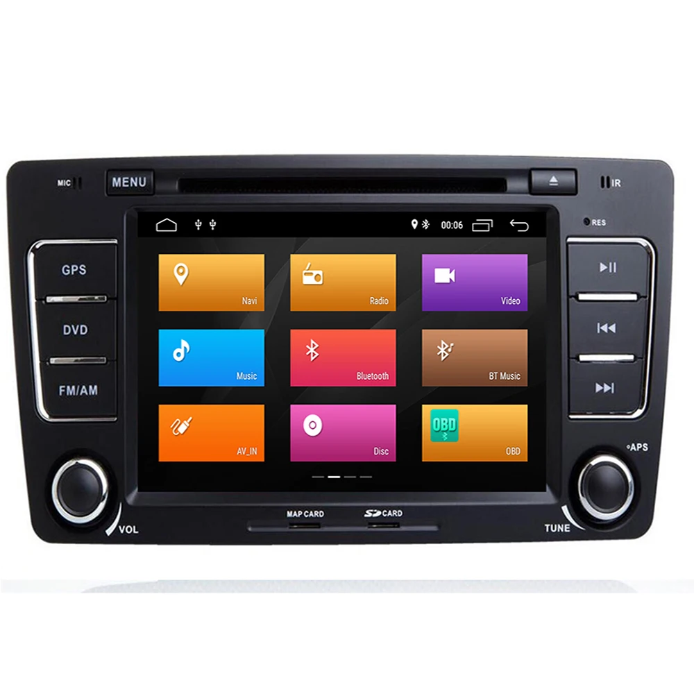 2 din 7 дюймов Восьмиядерный Android 10 автомобильное радио DVD GPS для Skoda Octavia 2009-2013 4 Гб ОЗУ