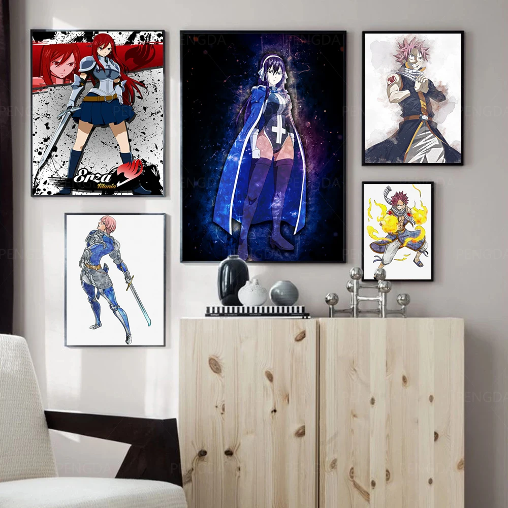 

Wall Art Home Decor Canvas Print Fairy Tail Anime Japan Boy Painting Modern Poster Living Room Modular Pictures No Frame Artwork