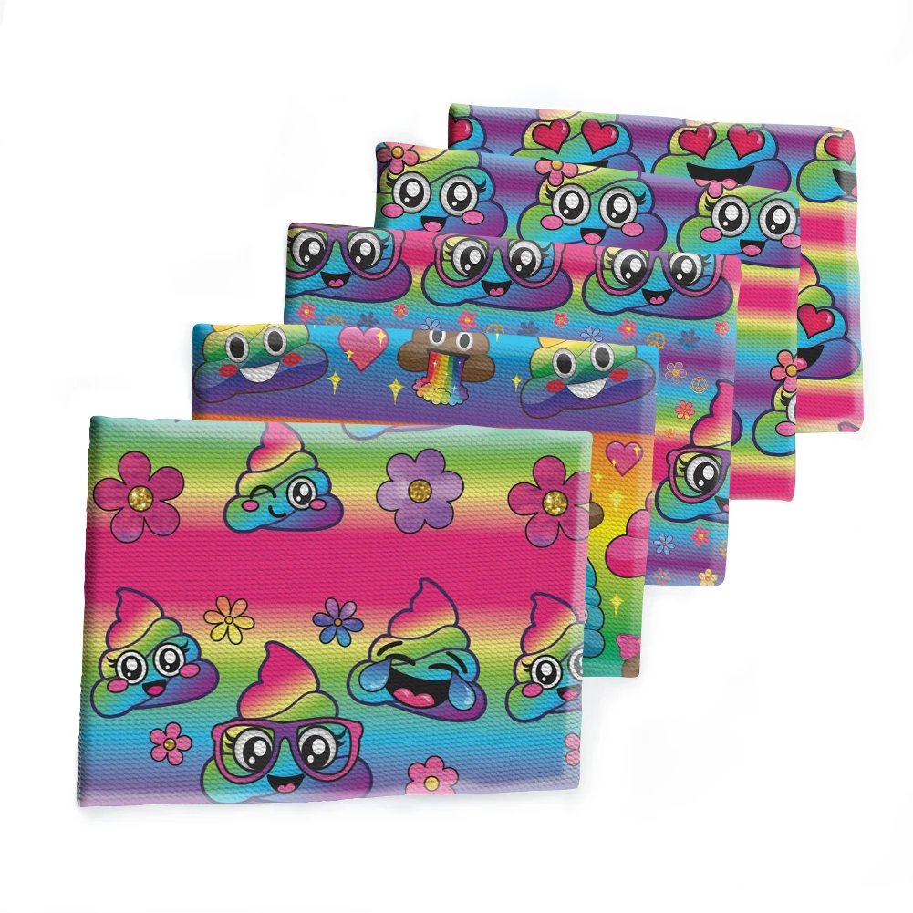 Детский текстиль с принтом улыбки 50*145 см | Дом и сад