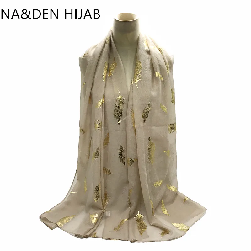 

100pcs/lot Muslim head wrap Hot sale Viscose Soild foulard hijabs Leaves printing scarves Women fashion shawls Islamic bandanna