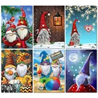 Новогодняя Рождественская алмазная живопись 5D сделай сам, Алмазная мозаика Санта-Клаус, Набор для вышивки крестиком, Рождественский декоративный подарок