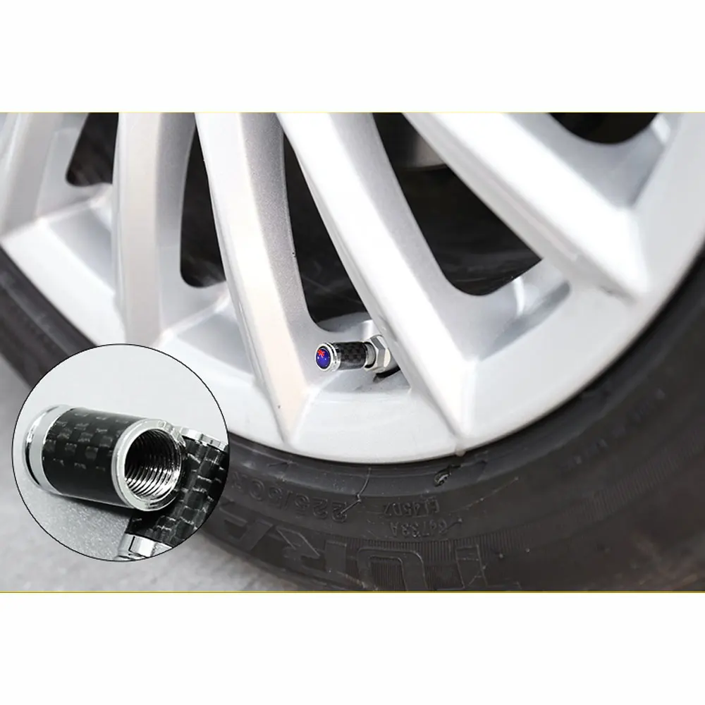 DSYCAR 4 шт./компл. автомобильные медные Углеродные волокна шины клапан Стебли