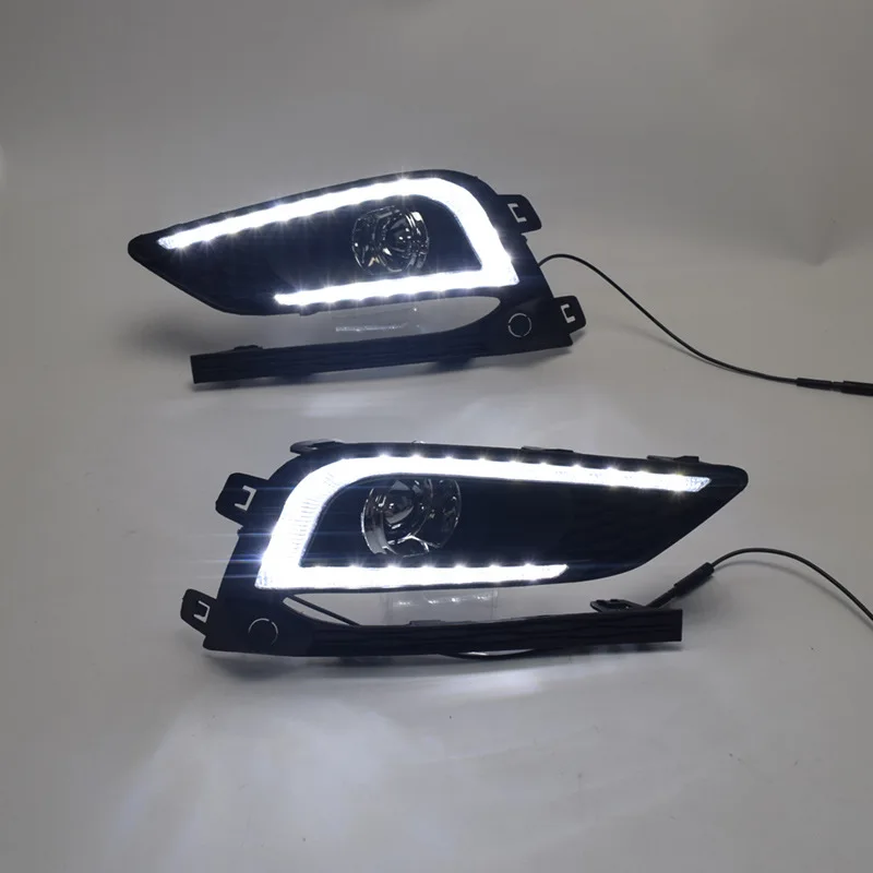 Новый дизайн и поворота стиль реле 12V авто светодиодный DRL Габаритные огни с
