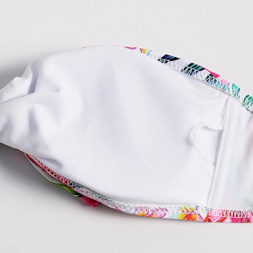 Пикантное цветное бикини с принтом женский купальник бандо купальный костюм