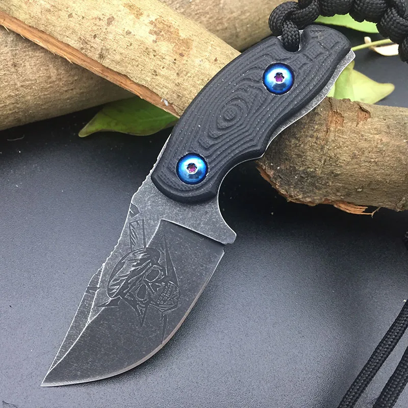 SR S300A S300B 4Cr13Mov Blade G10 Handle Straight Fixed Knife with Sheath Paracord Lanyard Utility Tactical Survival Tool on. Нож SR S300A S300B с прямым лезвием из стали 4Cr13Mov и рукояткой из материала G10, фиксированным лезвием и ножными, паракордовой