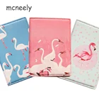 Mcneely брендовая дизайнерская Обложка для паспорта с фламинго для мужчин и женщин кожаная обложка для паспорта для девушек Модный чехол для паспорта 6 цветов