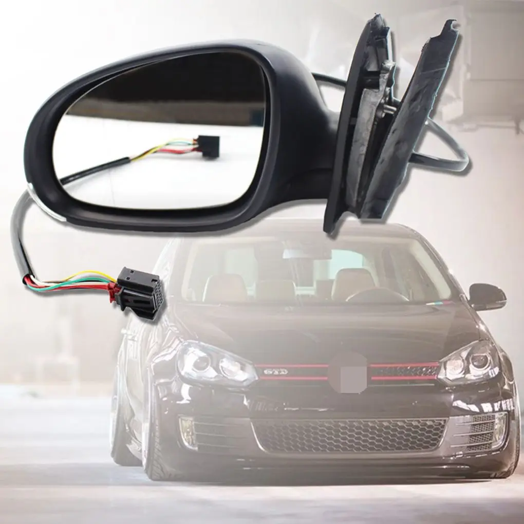Замена для Sagitar Jetta MK5 1K1857508BG черное правое/левое крыло мощное зеркало стекло зеркало заднего вида