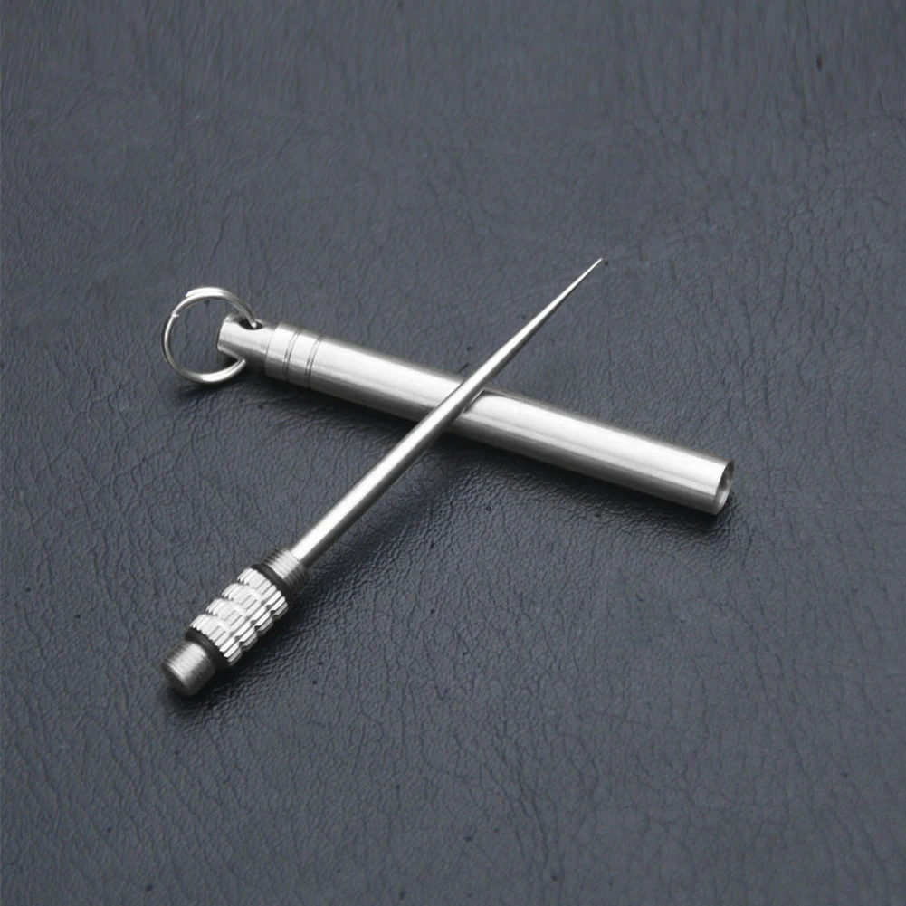 

Stainless Steel Fruit Toothpick Aluminum Metal Toothpick Bottle Fruit Fork Portable Outdoor Reusable Food Picks Camping Tool