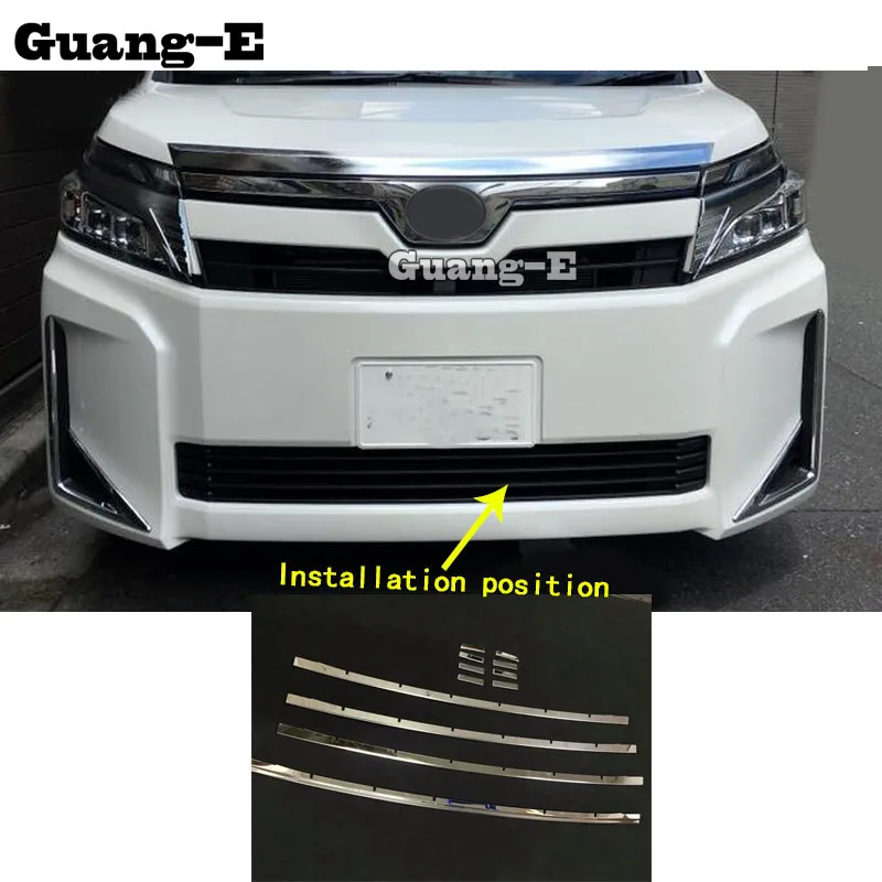 

Car Sticker Front Bottom Center Down Racing Grid Grill Grille Plating For Toyota Noah Voxy 80 Series 2014 2015 2016 2017 2018