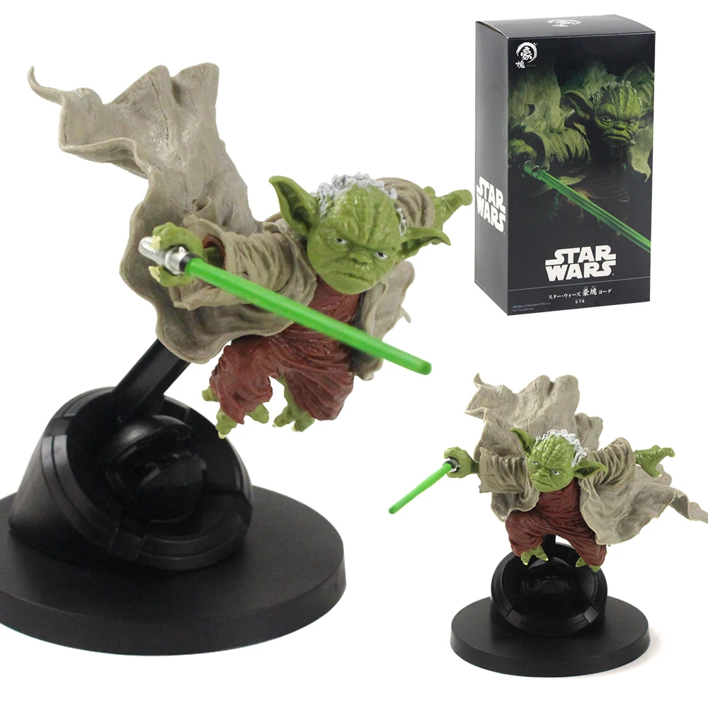15 см йода джедай боевой версии с меч статуя ПВХ экшн статуэтки коллекционные