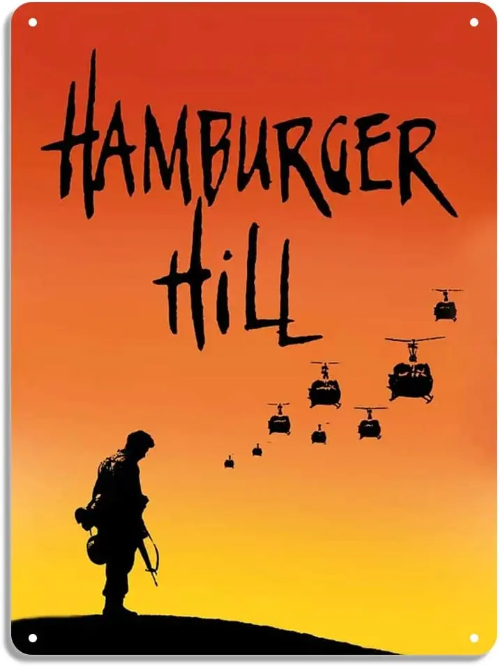 

Винтажная металлическая наклейка в стиле ретро с изображением гамбургера Хилла, жестяная вывеска, домашнее настенное искусство, декор для ...