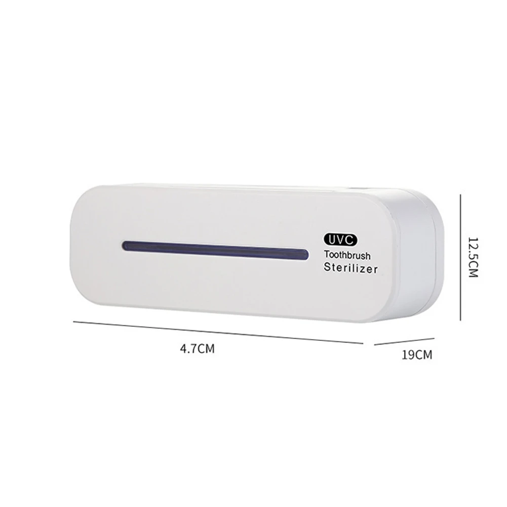 

Toothbrush Sterilizer Portable Charging Smart Wall-mounted 5 Slots UVC Ultraviolet Wall-Mounted Disinfection Box Toothbrush Rack