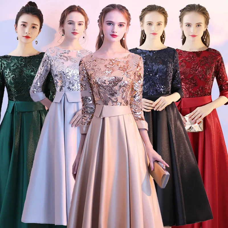 

Spring Elegant Long Dress Lace Patchwork Full Length Dresses for Women Evening Party Club Gowns Formal Dress Vestidos De Festa