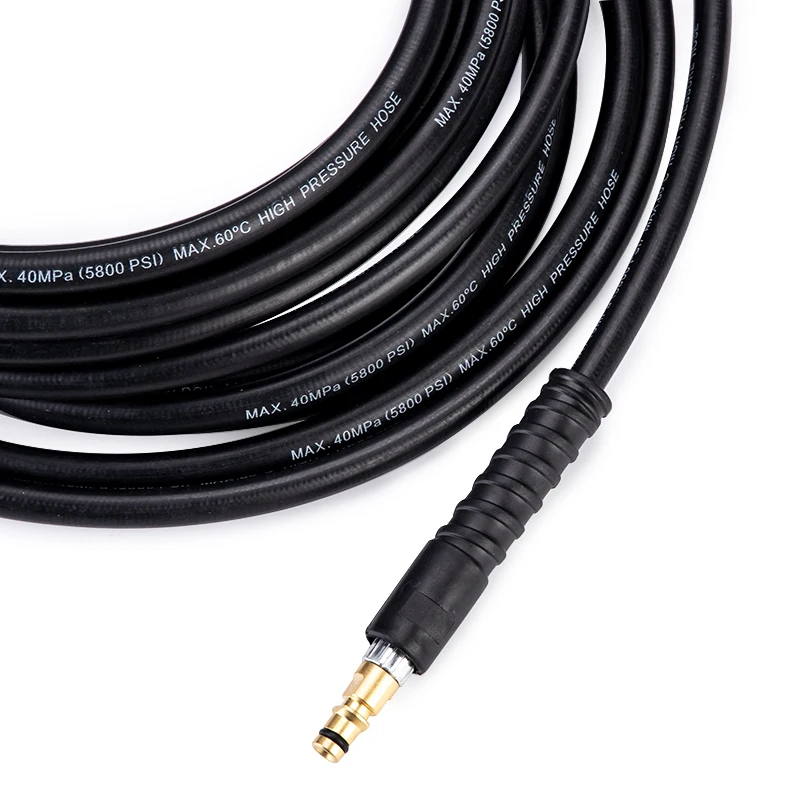 

10meters 5800PSI High Pressure Washer Hose Cord Pipe Car Cleaning Water Hose Auto Tools for Karcher High Pressure Accessories