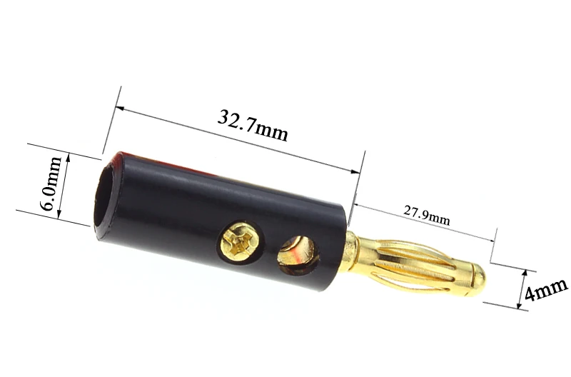 10 шт. фиксированная головка типа фонарь/банан динамик винт 4 мм аудио разъем для