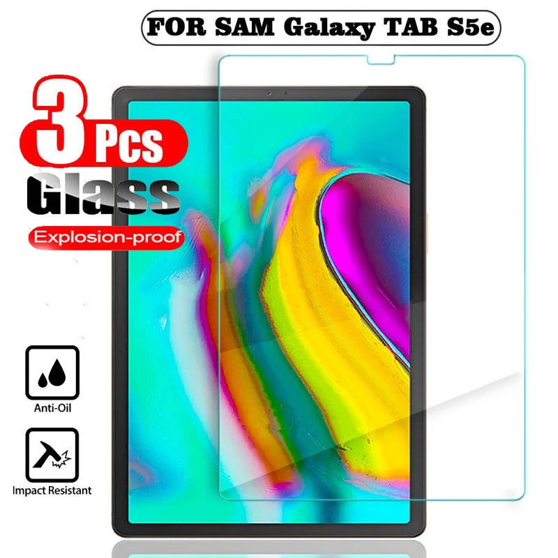 3Pcs Tempered Glass for Samsung Galaxy Tab S5e 10.5 2019 Screen Protection Film for Galaxy Tab S5e SM-T720 SM-T725 10.5