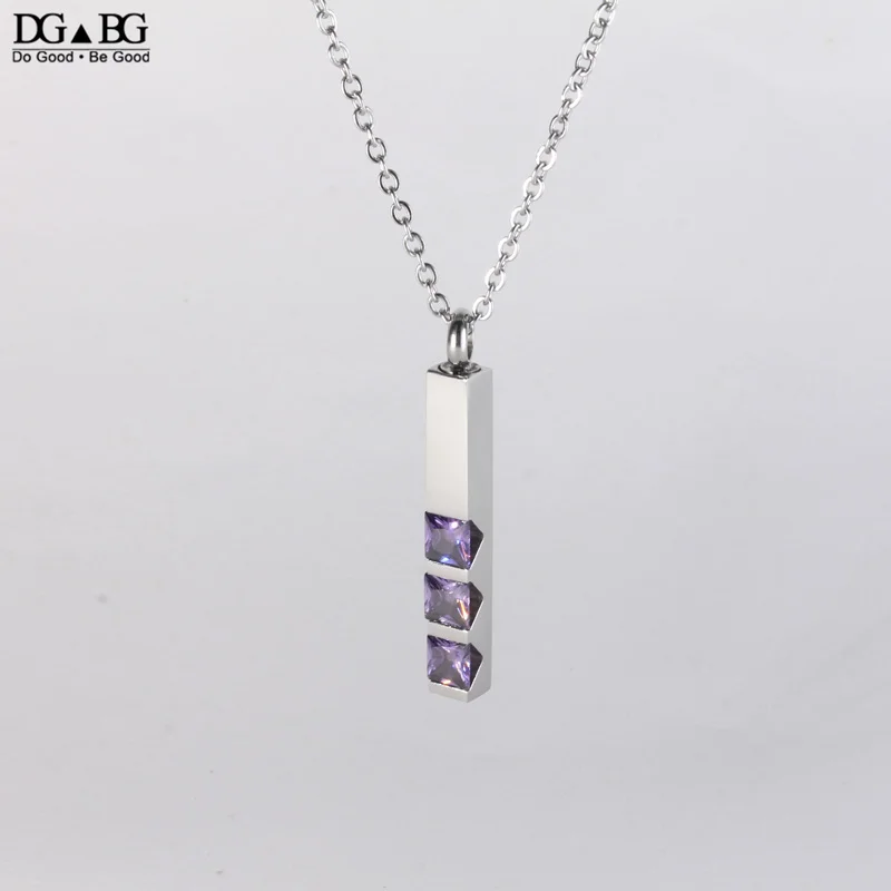 Инкрустация Колье из прах питомца урна с кристаллами кулон ожерелье ювелирные