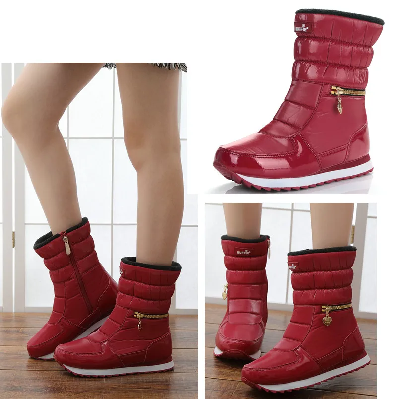 boots popular burgendy for women plus size from 35 to 41