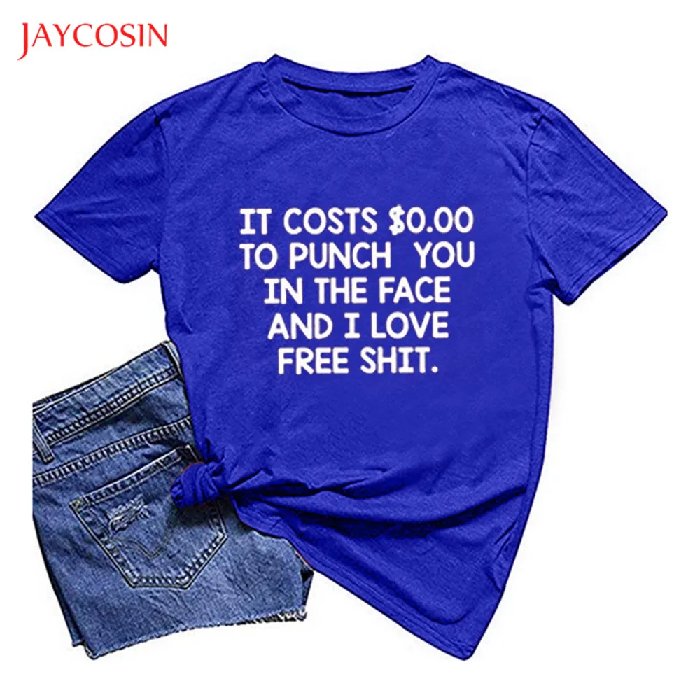 Женская футболка Jaycosin модная женская с надписью стоит $0 00 летняя хлопковая