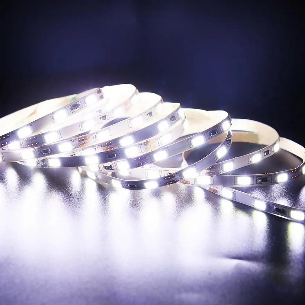 Ультра-яркая 5 м Светодиодная лента Dc12v гибкая 5m-dc12v-300 * 5630smd белая доска ширина мм