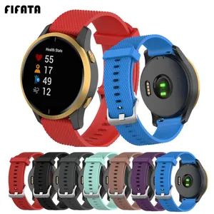 Ремешок силиконовый FIFATA 182022 мм для Garmin VOITURE Vivoactive 4S Vivoactive 4 3, браслет для запястья Forerunner 245245 м