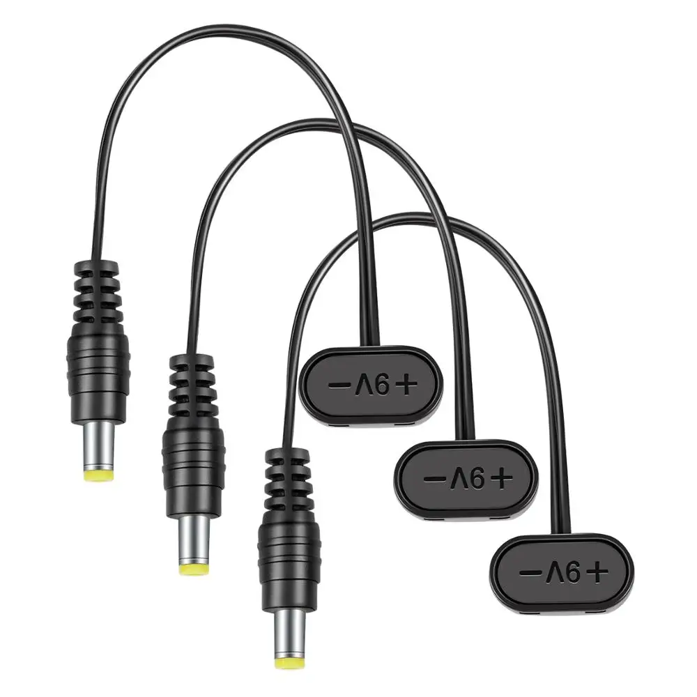 Доннер 3 6 штук в партии гитарная педаль Питание кабель 9V Батарея зажимы