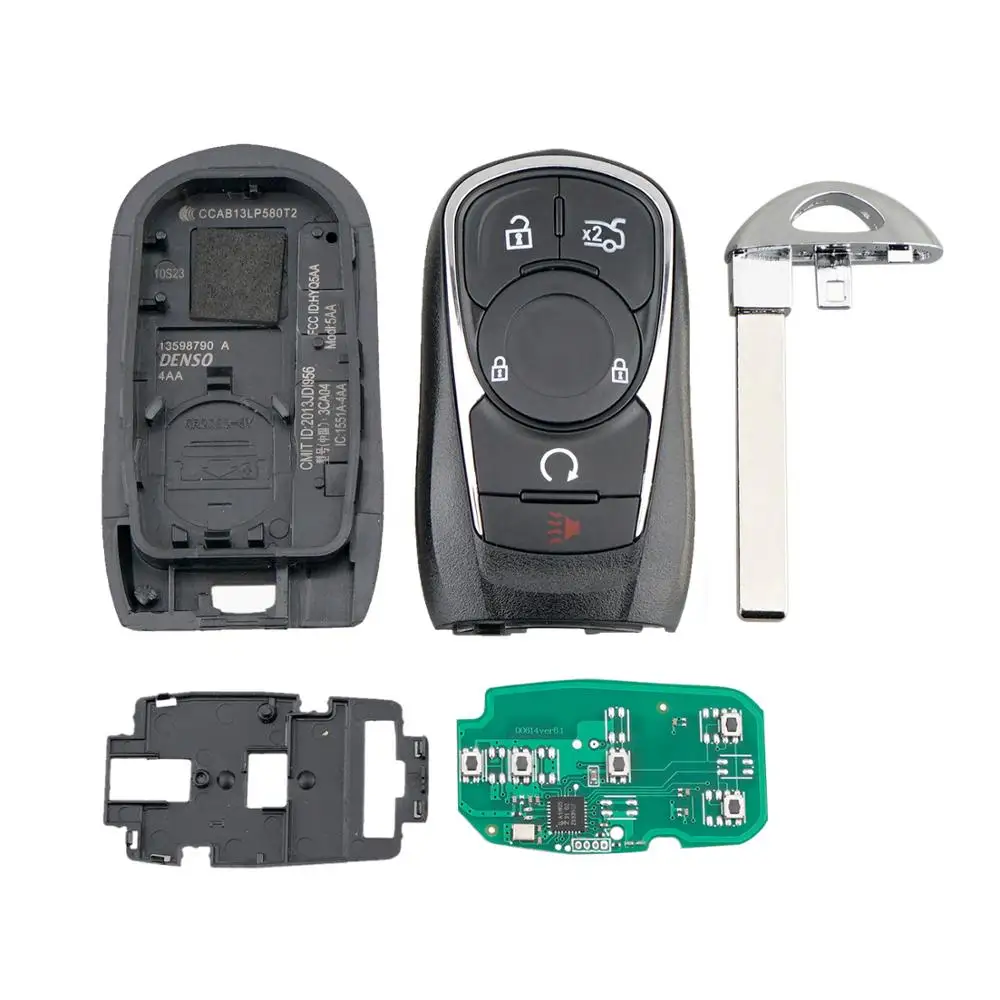 

KEYECU 433MHz ID46 6 Button Smart Key with Trunk for Buick Lacrosse 2017 2018 2019 2020 PN: 13508414 / FCC: HYQ4EA