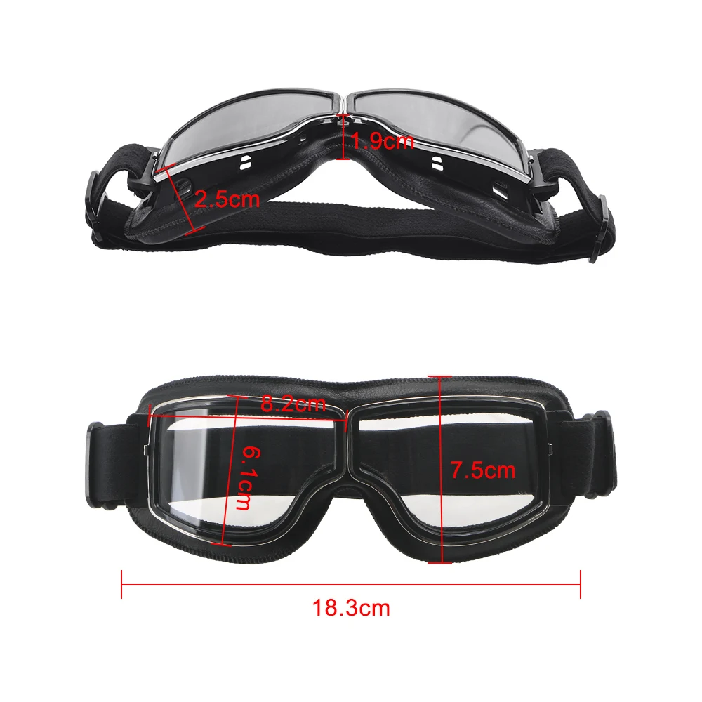 

Motorbike Cycling Glasses Motocross Eyewear Mask Vintage Goggles Windproof Steampunk Helmet Goggles Motorcycle Accessories