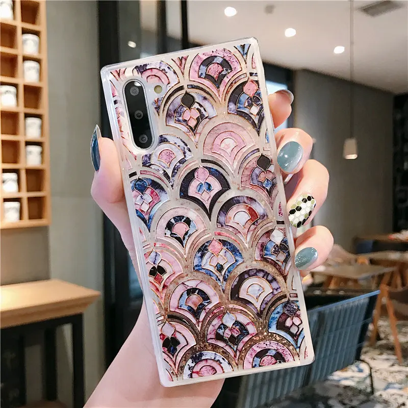 Чехол для samsung galaxy s10 s20 ultra s9 plus s8 Note 8 9 10 pro мобильный телефон с динамической