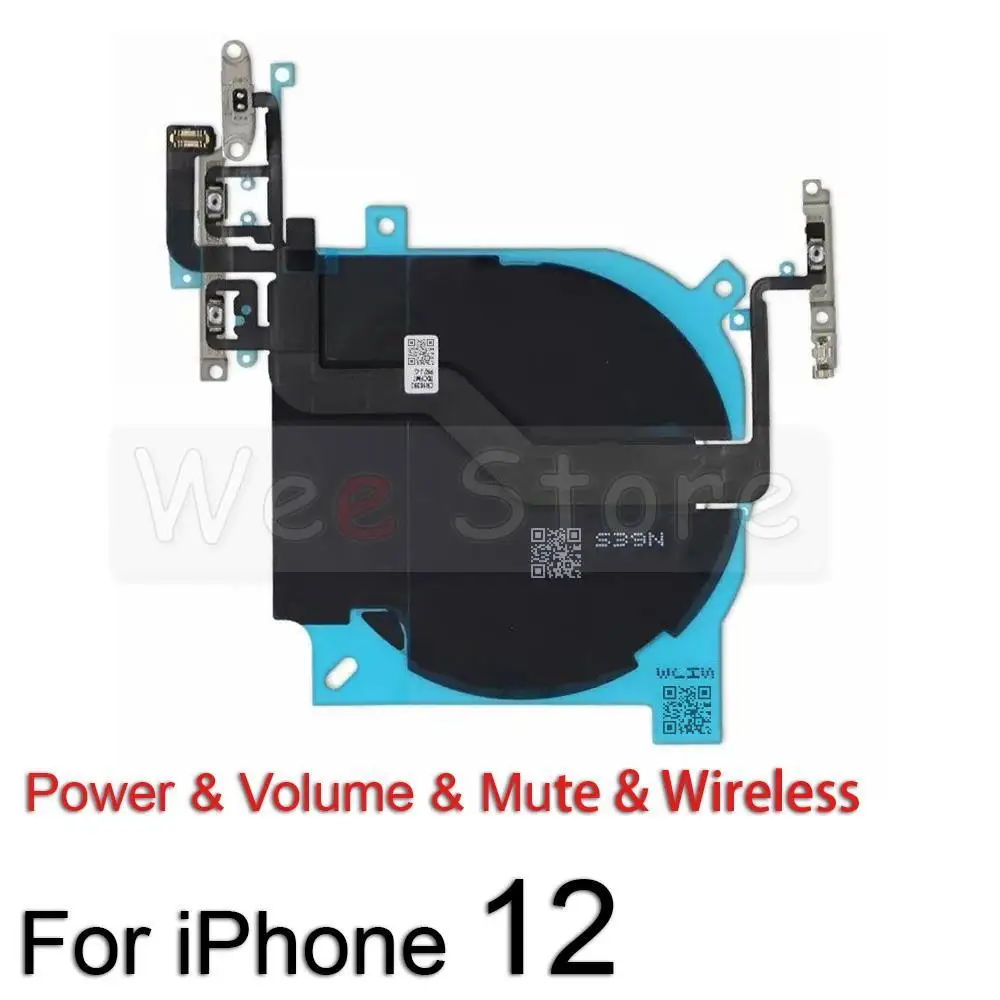 original volume mute key buttons wireless charging flash light power flex cable for iphone 12 pro max mini mobile phone parts free global shipping