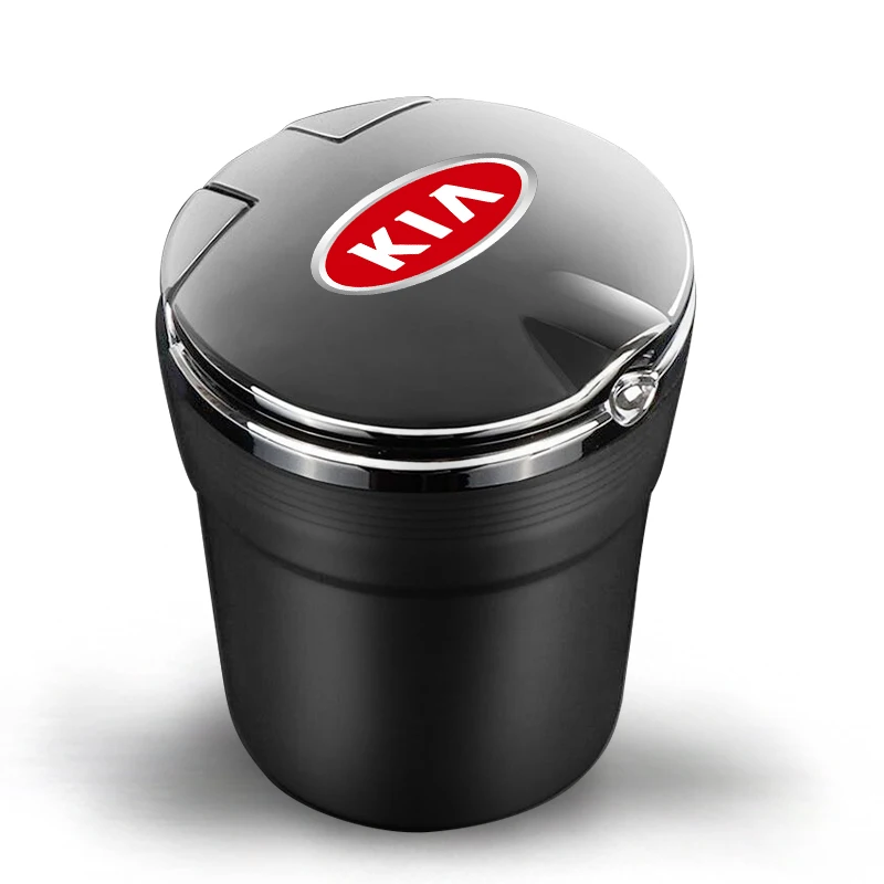 

FOR KIA Car Ashtray With LED Cigarette trash can Cerato Sportage K2 K3 K5 Sorento Sportage Rio Soul car-styling decoration