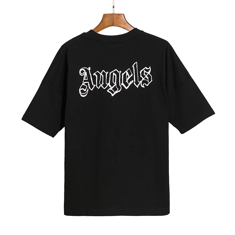 

Palm Angels letter printing couple street hip-hop popular simple wild men and women short-sleeved T-shirt 846456