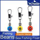 FLYSAND рыболовная леска крючок Вертлюги хвостовик зажим соединитель Блокировка морской Космос бобы крючки для приманки соединитель аксессуары 20 шт.лот