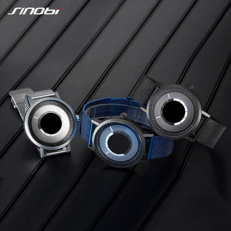 Часы наручные Sinobi Мужские кварцевые модные водонепроницаемые брендовые