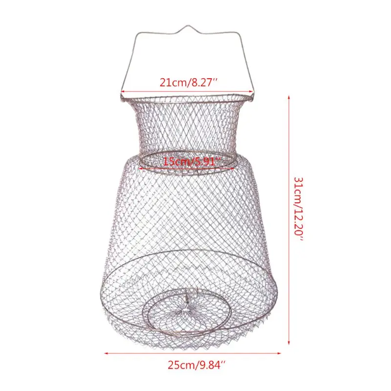 Складная стальная проволока для приманки ловли рыбы Краб кальмар хранения