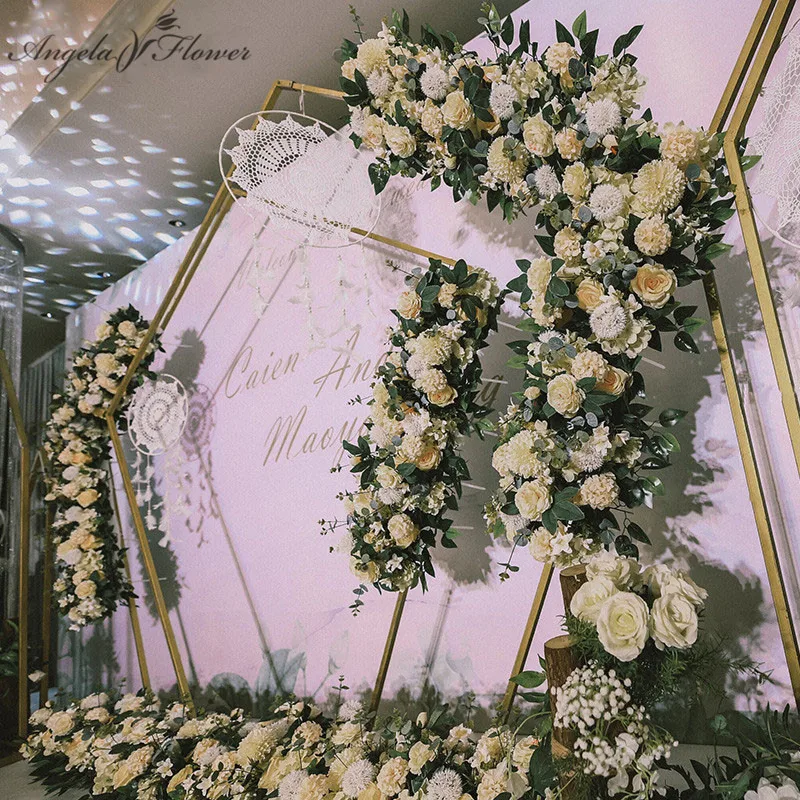 Пионы павлина гортензийный букет Вечерние шелковые искусственные цветы ряд