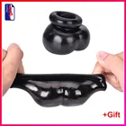 Мягкий наконечник для мошонки, 1 шт., растягиватель для мужского пениса, кольцо для пениса, игрушки для задержки времени, секс-игрушки для мужчин, Прямая поставка