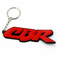 rubber motorcycle ring key chain cool keychain 3d soft for honda cbr 125 250 300 600 900 954 1000 cbr1000rr cbr600rr cbr300rr