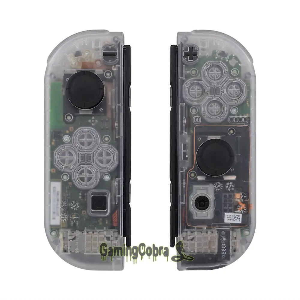 Прозрачный чехол с полным набором кнопок для контроллера Nintendo Switch Joy Con|Чехлы| |