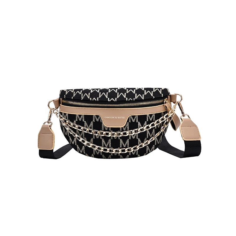 

Women Waist Bag Cotton Trendy Luxury Handbag 2020 Women's Bags Designer Chest Bag High Quality Crossbody Bag Female Chest Purses