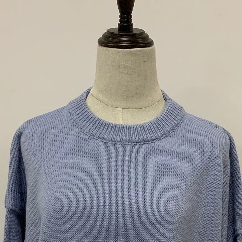 DISWEET 2019 Harajuku Solid Color Sweaters Vintage Loose Knitted Tops Womens Fashion Oversized Pullovers 2 Colors Clothing | Женская