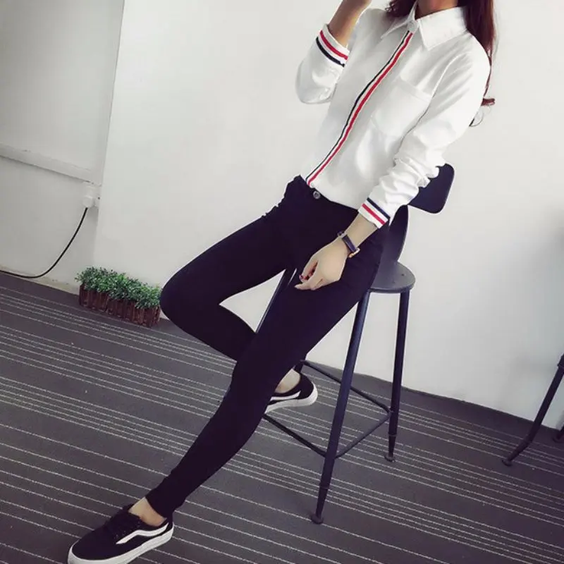 Горячая Распродажа Весна-лето 2020 Женская Офисная деловая блуза на пуговицах с